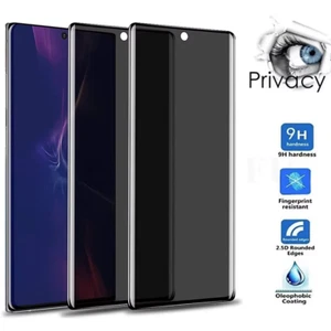 2x Anti-Spy Privacy Tempered Glass Screen Protector For Samsung Galaxy N10/Plus - Picture 1 of 7