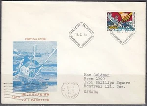 Finland Scott 530 FDC - 1973 World Canoeing Championships - Picture 1 of 1