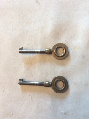 Lot de 2 Anciennes Clef Meuble Porte Tiroir Vintage Clé - Photo 1/4
