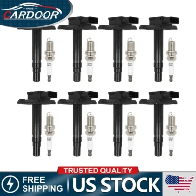 8 bobinas de encendido y bujías de iridio para Audi A6 Quattro 2000-2004 4,2 L V8 Foto 1 de 4