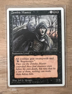 MAGIC THE GATHERING MTG CARD - Zombie Master - 4th Edition - LP - Image 1 of 2