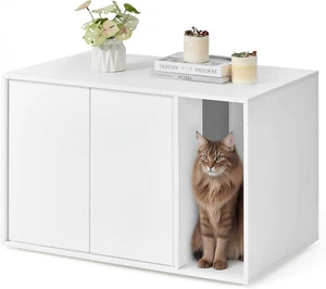 SONGMICS HOME Superfast Toolless Assembly, Cat Litter Box Enclosure, Cat House,  - Picture 1 of 12