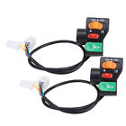 2Pcs Electric Bicycles Scooters Universal 3‑in‑1 Lights Turn Signals And Hor~