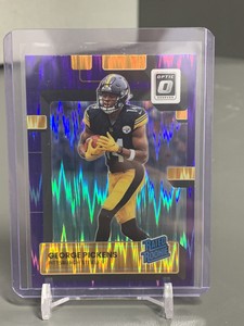2022 Donruss Optic George Pickens Purple Shock Prizm Rated Rookie RC #223
