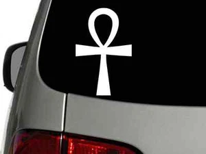 Calcomanía de vinilo ANKH CRUZ EGIPCIA pegatina para coche camión ELIGE EL TAMAÑO COLOR - Imagen 1 de 1