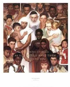 Norman Rockwell photo A4 the golden rule - Picture 1 of 1