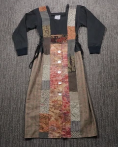 Vestido vintage Pat Primo para mujer S retazos laterales con cordones romántico caprichoso años 60 - Imagen 1 de 15