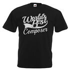 Composer Novelty Gift Adults Mens T Shirt 12 Colours Size S - 3XL