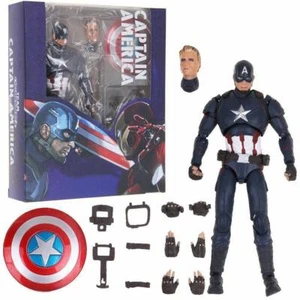 Captain America Avengers Civil War 6" Action Figure S.H Figuarts Bandai B15 - Picture 1 of 3