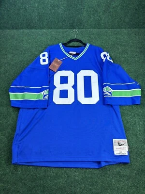 Camiseta NFL 56 3XLarge Mitchell & Ness #80 Steve Largent Seahawks 1985 nova com etiquetas - Imagem 1 de 4