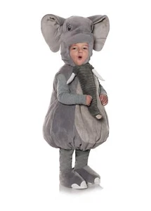 Adorable Elephant Costume for Toddlers Soft Plush Halloween Dress Up - Picture 1 of 3