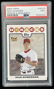 MAX SCHERZER 2008 TOPPS UPDATE & HIGHLIGHTS #UH280 ROOKIE RC PSA 9 MINT - Picture 1 of 2