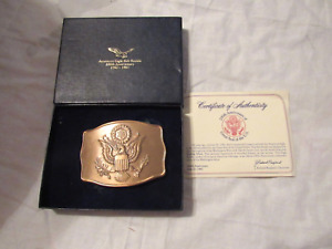 American Eagle Belt Buckle - 200th Anniversary - in Box - 1782-1982