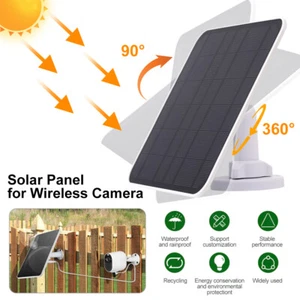 Panel Solar 5W para Cámara de Seguridad Inalámbrica Cámara Recargable Alimentada por Batería - Imagen 1 de 14