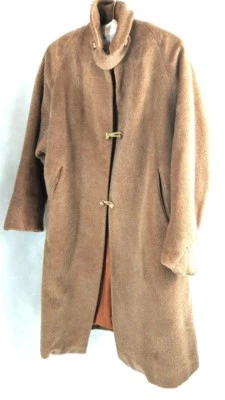Forstmann Coat Vintage 50s Wool Womens Sz 2x Brown Lined Coat MCM Hand Tailored - Image 1 of 4