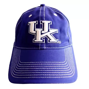 UK University of Kentucky Wildcats Blue Embroidered Adjustable Baseball Cap Hat - Picture 1 of 6