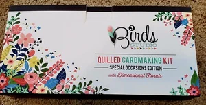Birds Studio Quilled Cardmaking Kit  Plus Quilling Designer Board New Open Box - Picture 1 of 9