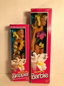 SET 2 BARBIE TROPICALI E SKIPPER ottime in scatole - Foto 1 di 4