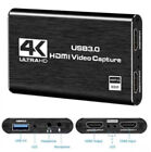 4K Audio Video Capture Card, USB 3.0 HDMI Video Capture Device Full HD Recording