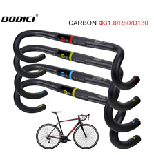 31.8mm Carbon Fiber MTB Road Bike Handlebar Bicycle Racing Drop Bar 400-440mm