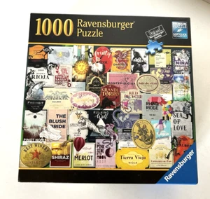 Ravensburger Jigsaw Puzzle 1000 Pieces Wine Labels 82 078 Complete - Picture 1 of 2
