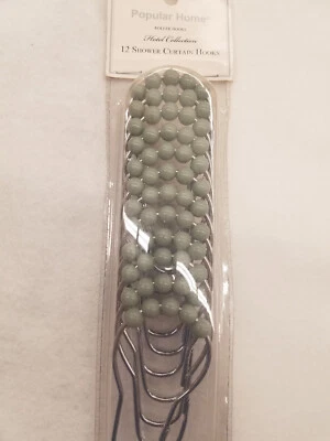 Ganchos para cortina de ducha tipo bola enrollable de 12 piezas baño diseñadores serie hotel  Foto 1 de 2