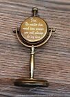 Brass Nautical Marine Desk Clock Brass Table Clock Men Women Personalized Gift