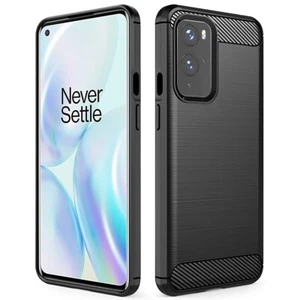Natural Tactility Flexible Black Carbon Fiber Cover Case for OnePlus 9 Pro Phone - Picture 1 of 1