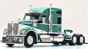 DCP Green White& W/stripes Kenworth W990 Sleeper tractor 1/64 New no box - Picture 1 of 5