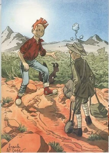 ex Frank le Gall: "Spirou et Fantasio " - non signé - format A4 - 9 - Picture 1 of 1