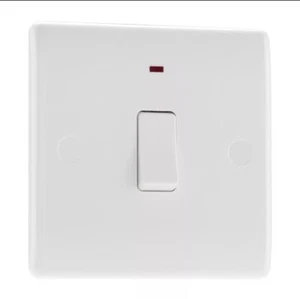 Interruptor de 1 marcha BG 20A DP con LED blanco moldeado 831 - Imagen 1 de 4