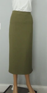 GIANNI BINI langer gerader Strickrock neu mit Etikett Gr. M Basil leichter Seitenschlitz SALE! - Bild 1 von 8