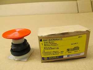 1 NEW SQUARE D 9001 SKR5RH13 PUSHBUTTON 2-1/4" RED SER K (5 AVAIL) - Picture 1 of 1
