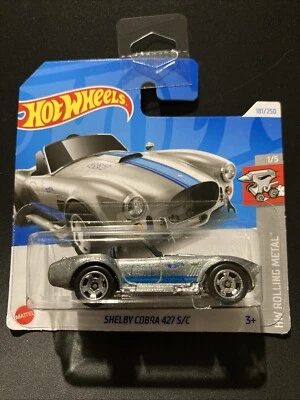 Hot Wheels Shelby Cobra 427 S/c Hw Rolling Metal 1/5 2024 181/250 Metal HTB53 - Immagine 1 di 4