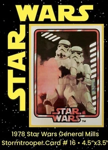 Star Wars 1978 Vintage General Mills Cereal Stormtrooper Karte #16 • EX-NM - Bild 1 von 10