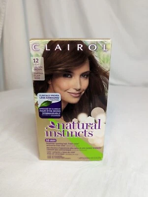 Clairol Natural Instincts # 12 поджаренный миндаль светло-золотисто-коричневые волосы - запечатанный  - Изображение 1 из 4
