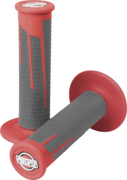ProTaper 021687 ProTaper Full Diamond Clamp-On Grips - Red/Dark Gray - Image 1 of 1