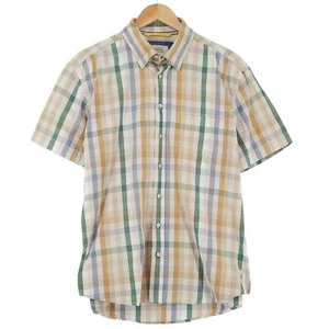 Camel Active Cuadros Multicolor Camisa de Manga Corta Hombre Bg3 Talla L Grande - Imagen 1 de 7