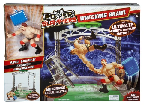 WWE Power Slammers Wrecking Brawl Playset with Hand Grabbin Sheamus NEW Cover