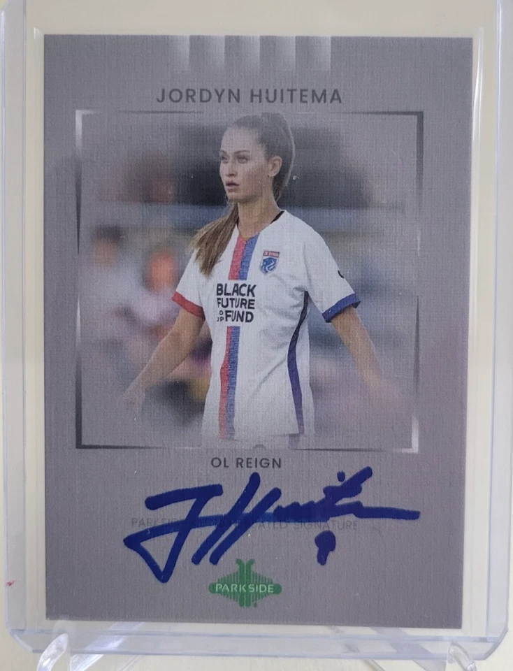 2022 PARKSIDE NWSL PARAMOUNT JORDYN HUITEMA SIGNATURE SERIES AUTO SER# 12/25 - Image 1 of 2