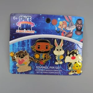 Juego de prendedores esmaltados Space Jam A New Legacy Funko LeBron Bugs Sylvester Taz - Imagen 1 de 5
