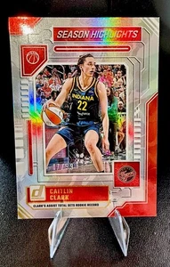 CAITLIN CLARK-2025 Donruss WNBA Temporada Highlights Indiana Fever #9 17/99 - Imagen 1 de 2