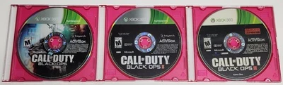 Paquete de discos Call of Duty Black Ops 1, 2 y 3 (Microsoft Xbox 360) solamente, probado Foto 1 de 4