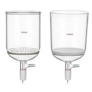 Filtro poroso de vidrio 30 ml - 2000 ml embudo filtros de succión suministros de laboratorio AU - Imagen 1 de 11