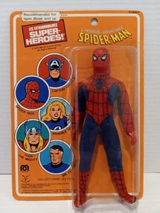 DE COLECCIÓN 1979 MEGO SUPERHÉROES - MUÑECA SPIDER-MAN - TARJETA FRANCESA - HERMOSA SIN USAR, EN CAJA - Imagen 1 de 4