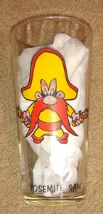 Vintage 1973 Looney Tunes Yosemite Sam Warner Bros Pepsi Collector Series Glas - Bild 1 von 5