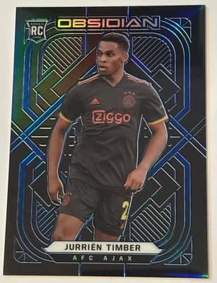 Jurrien Timber 2021-22 Panini Obsidian Electric Etch Blue /20 RC - Image 1 of 3
