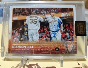2022 Topps Archives Signature Brandon Belt San Francisco Giants Auto /8 #29 - Picture 1 of 24