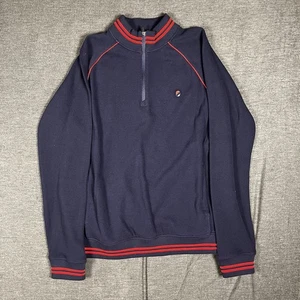 Extracurricular Malara 1/4 Zip Pullover Men's LARGE Pique Navy Blue Golf - Picture 1 of 11