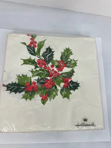 Hallmark Vintage Napkins Packs (3) Christmas Theme Pointsettas - Picture 1 of 8